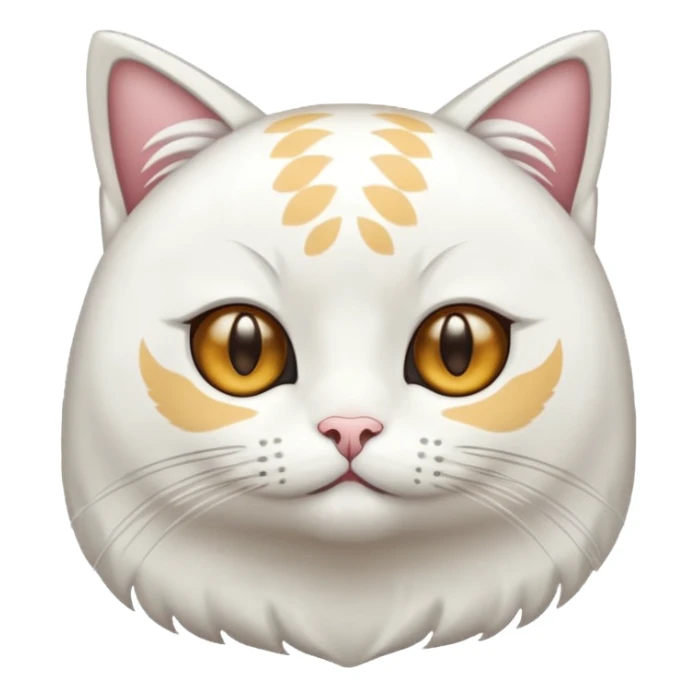 Een japanse cat die boos is sticker