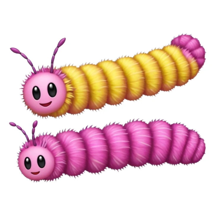 Can you generate a Dryocampa rubicunda a.k.a Rosy maple moth emoji sticker