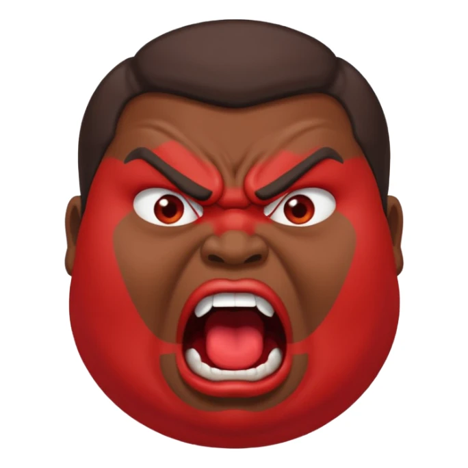 gum tsion emoji very not nice rude shouting ragebaiter fat ugly fat  sticker