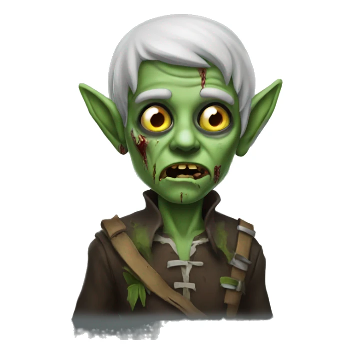 zombie elf sticker
