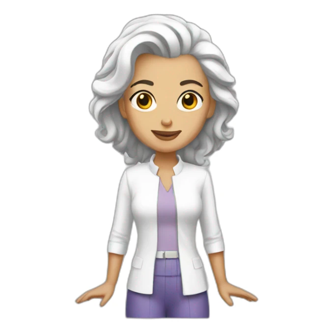 Blanche sticker