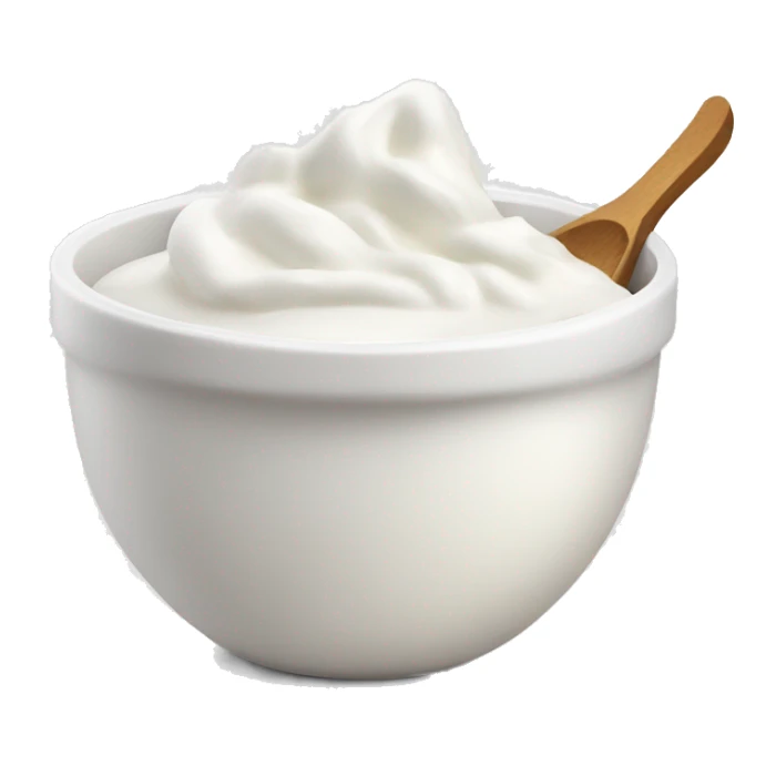 Bowl of yogurt sticker