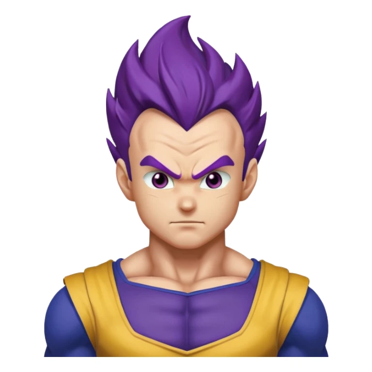 Vegeta ultra ego with purple hair sticker