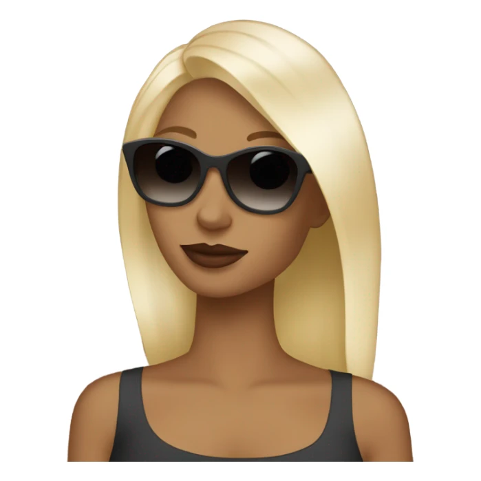 Blonde hair girl wearing sunglasses and drinking an espresso martini sticker