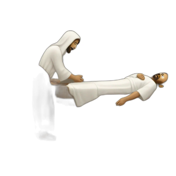 'Jesus healing a paralytic in Capernaum' sticker