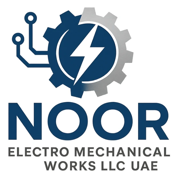 create a logo for company named Noor Electro mechanical Works LLC UAE  sticker