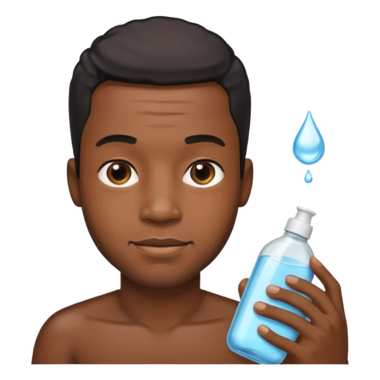 black man with baby oil sticker