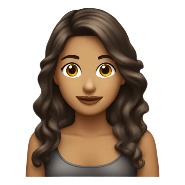 Joven hermosa con cabello café dorado, con piel blanca  sticker