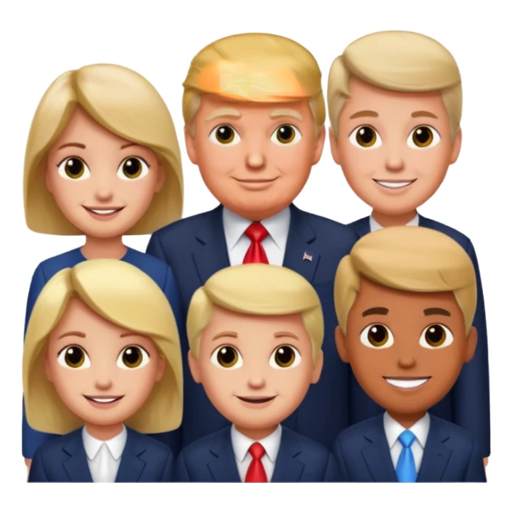 donald trump siblings sticker