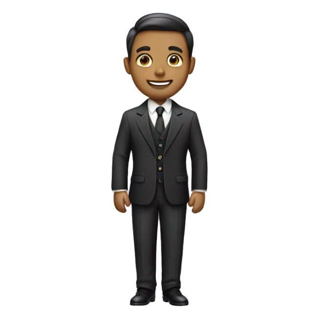 male tailor in formal attire sticker