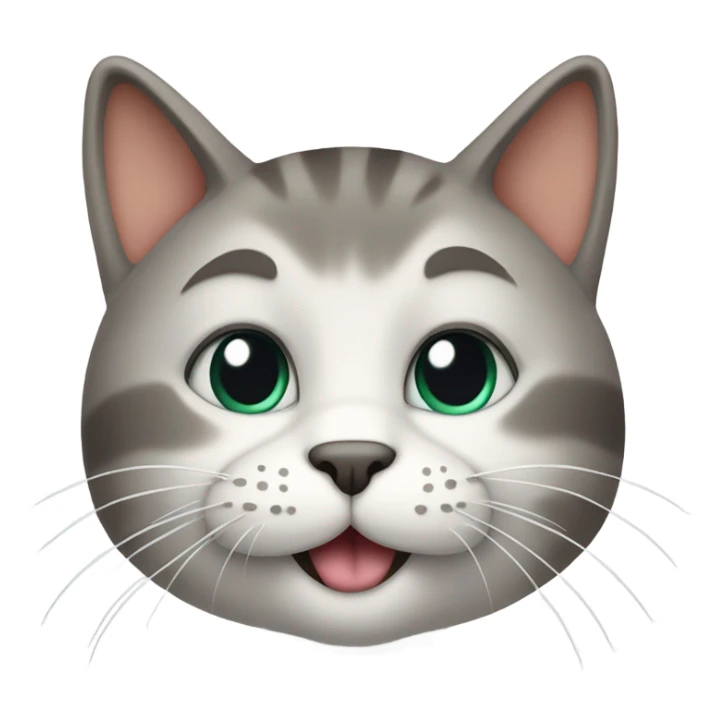 A cat that’s sticking in the middle finger up sticker