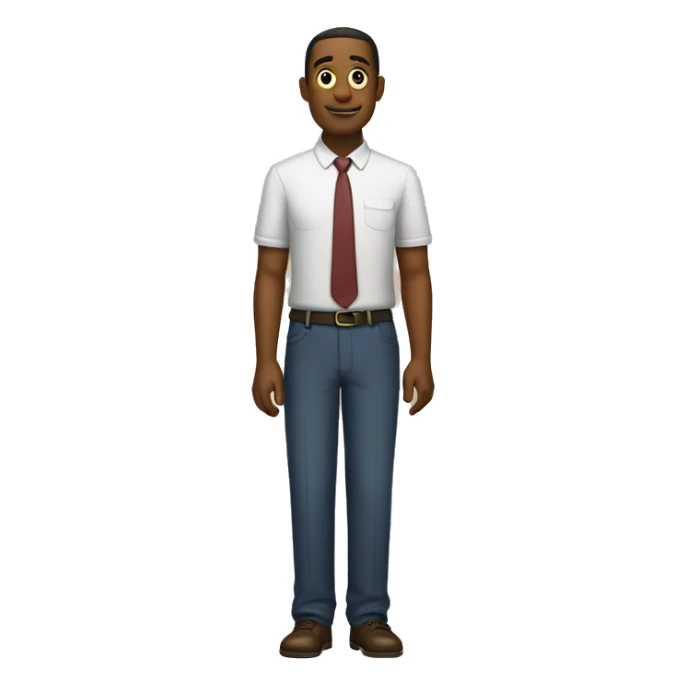 a regular emoji of a full man but he is no a scale sticker