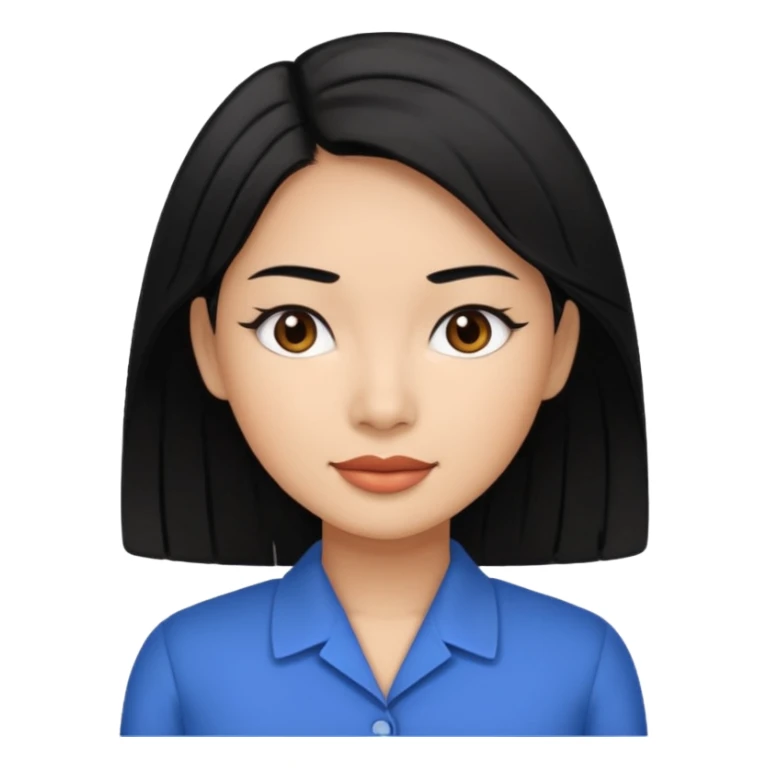 Female Filipino Virtual Assistant with Black Hair sticker