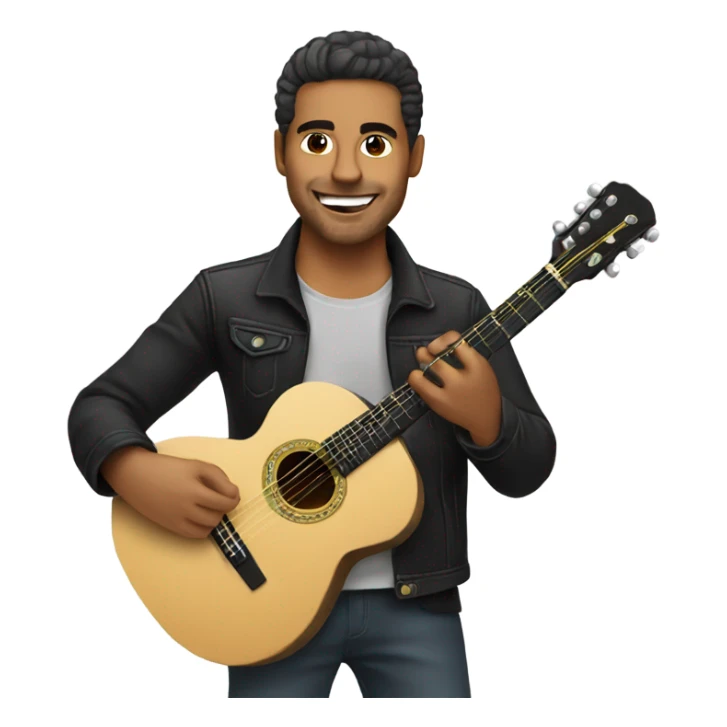 Latin guitarist sticker