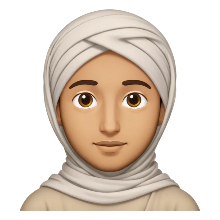 a curly hair guy with a hijabi bengali  sticker