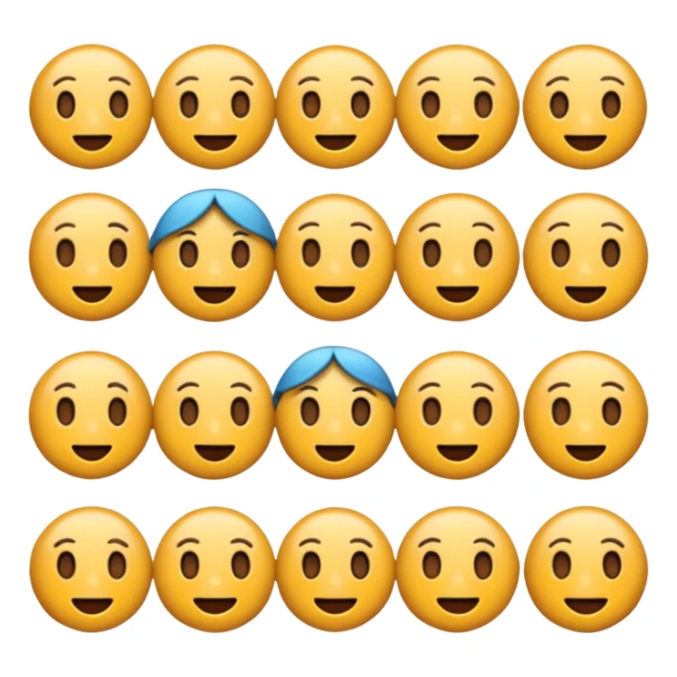 Una emojis con audios puestos solo uno sticker