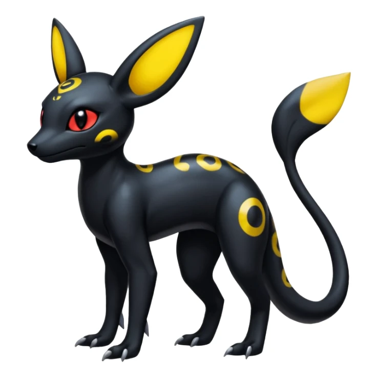 Salandit-Umbreon-Fakémon-hybrid-creature (full body)  sticker