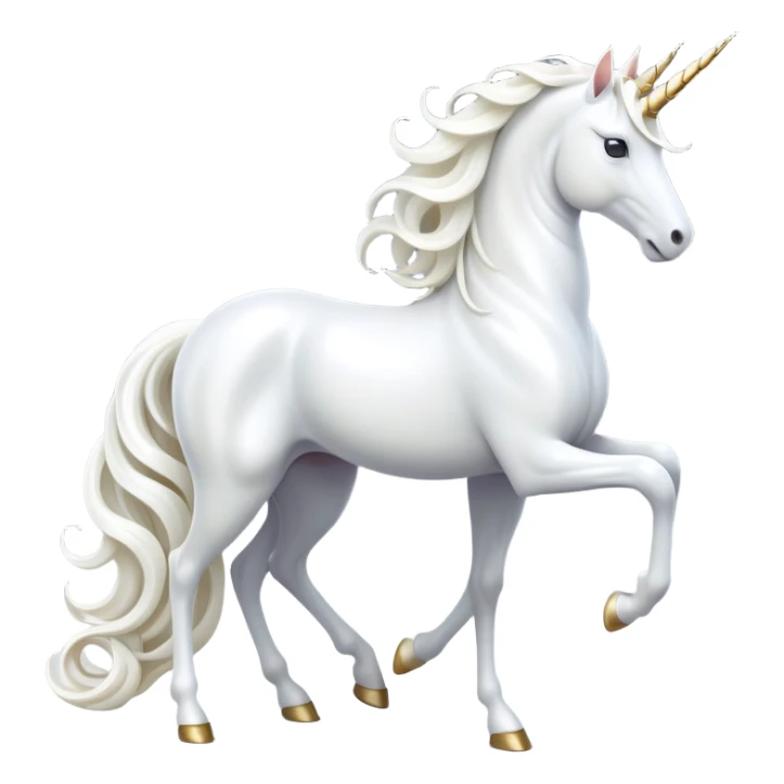 cinematic-beautiful-white-unicorn-emoji,-poised-and-regal,-with-a-slender,-ethereal-form-draped-in-a-pristine-white-color,-a-flowing-mane-and-tail,-and-a-white,-spiraled-horn-that-radiates-pure-light,-simplified-yet-sharp-and-majestic sticker