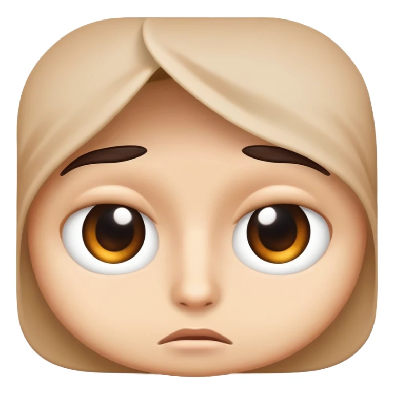 face with peeking eyes and hiding sticker