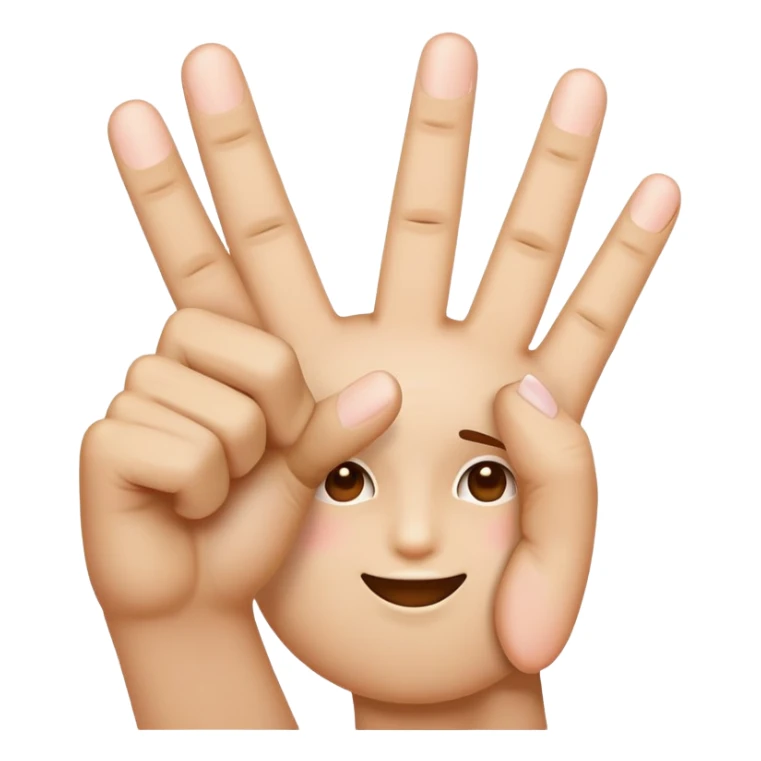 “😝” emoji with two middle fingers sticking up sticker