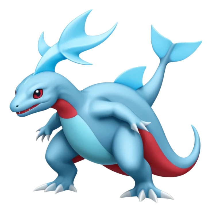 White Colorless Cold Salamence-Sprigatito (full body) sticker