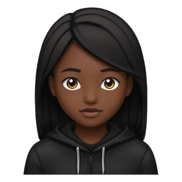 Creer moi un avatar tout noir sticker