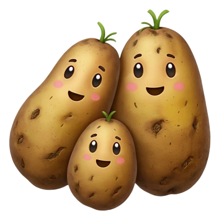 three big potatoes sticker