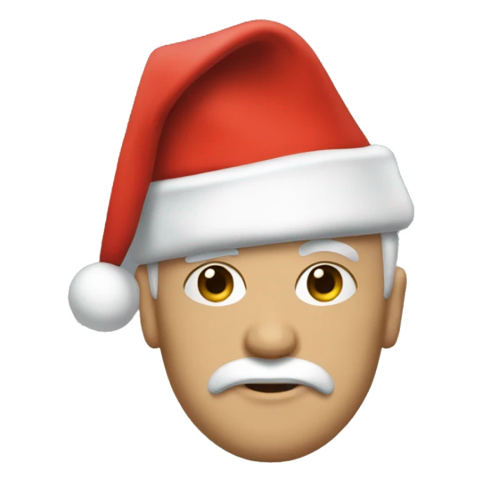 Use the standard 😈 but add a Santa’s hat to it sticker