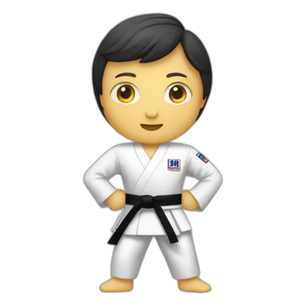 Taekwondoist sticker