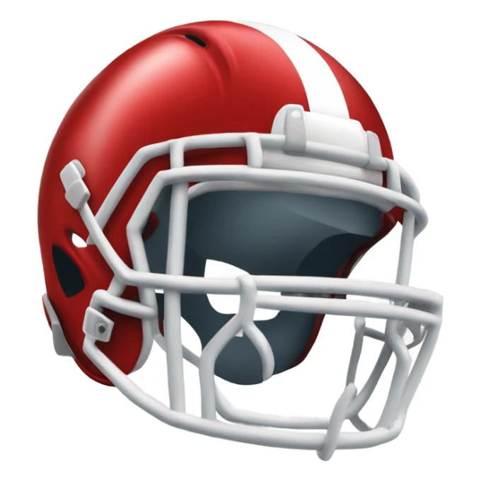 red football helmet sticker