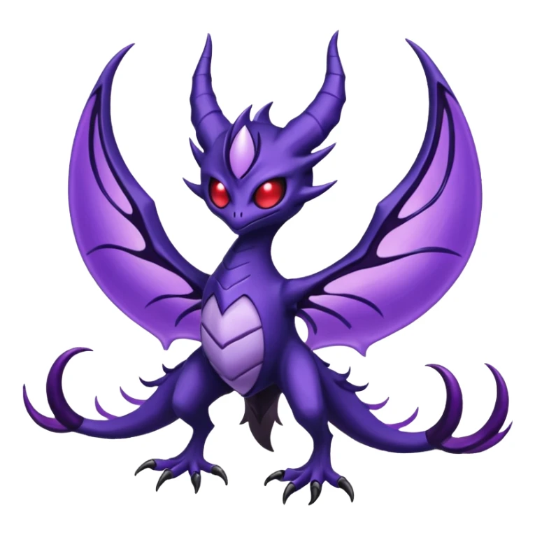 Darkrai-Lunala-Haunter-Fakémon-hybrid-creature (full body)  sticker