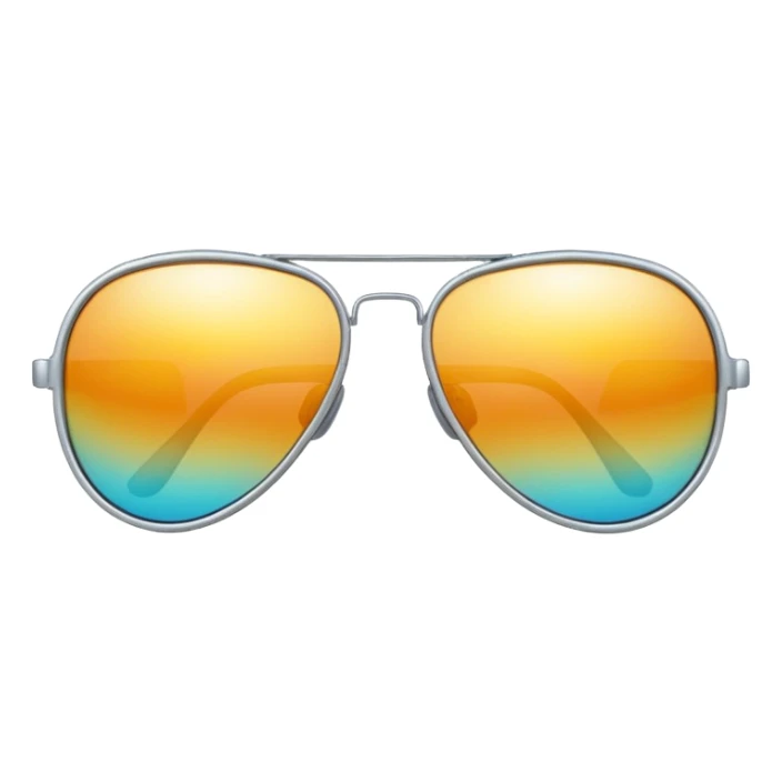 a pair of sunglasses with aviator shape sticker