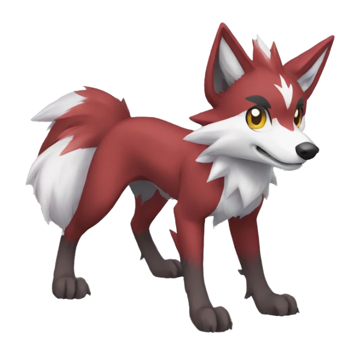 Lycanroc-Zoroark-Poochyena full body sticker