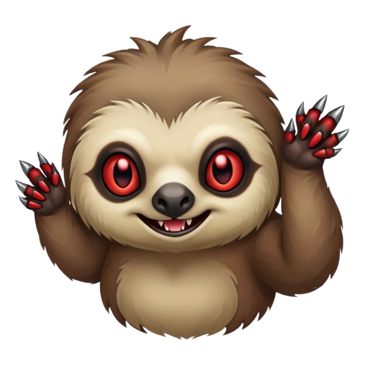demon sloth sticker
