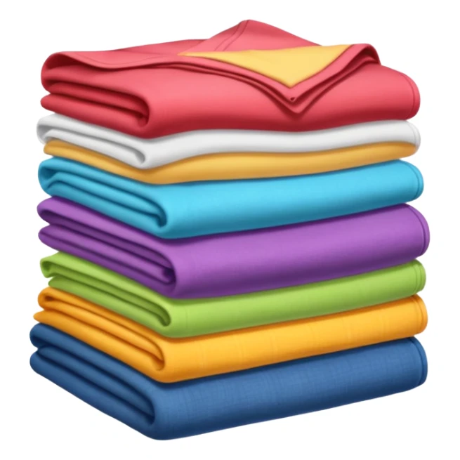 folded clothes sticker