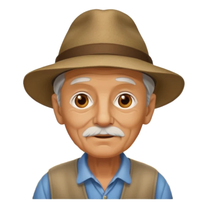 abuelo de pueblo rural sticker