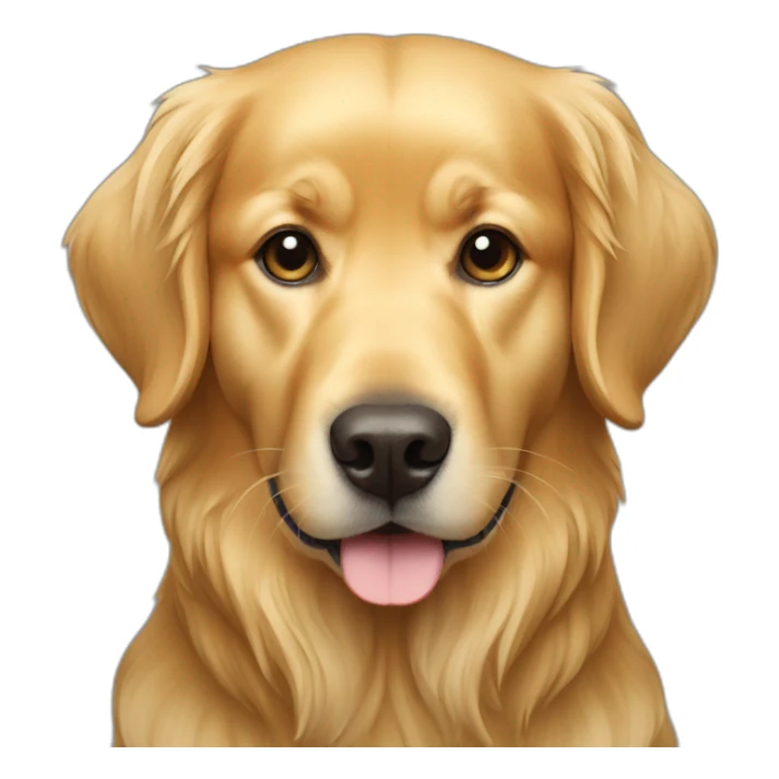 golden retriever dog wearing a Kufiya sticker