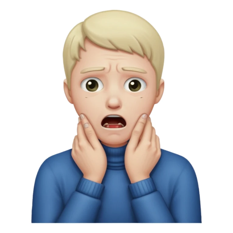 criss cross hands around throat choking self emoji sticker