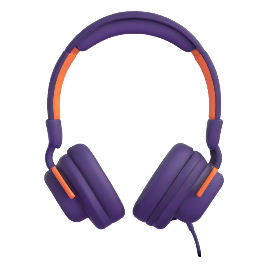 sound wave being enjoying music with headphones sticker