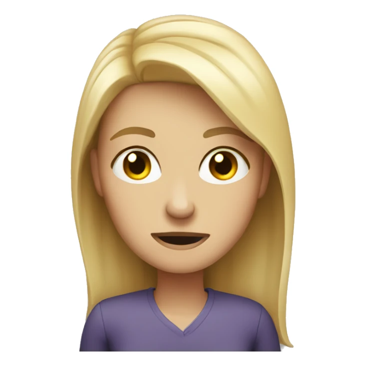 White woman smirking and crying sticker