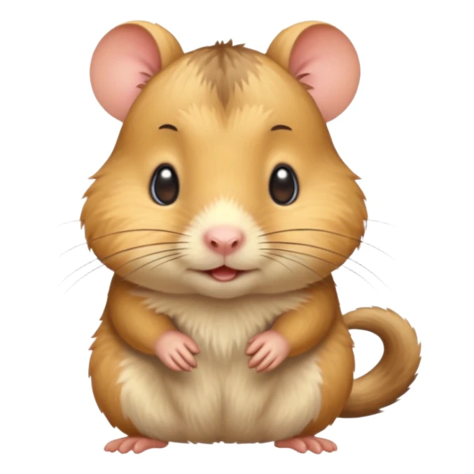 Gerbil with brown and blonde fur  sticker
