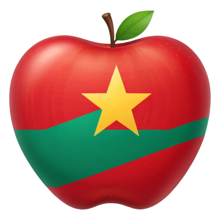 apple emoji flag of Transnistria sticker