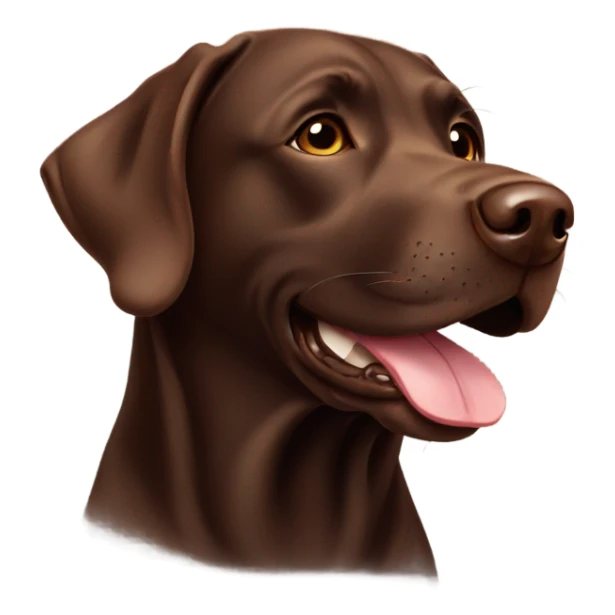 Chocolate lab sticker