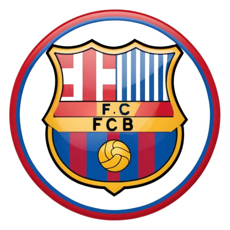 Barcelona football club logo  sticker