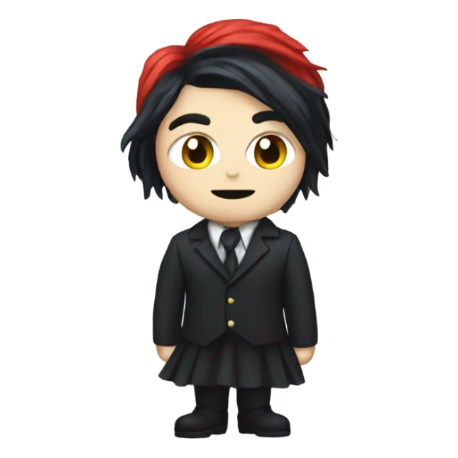 Gerard way wearing a dress sticker