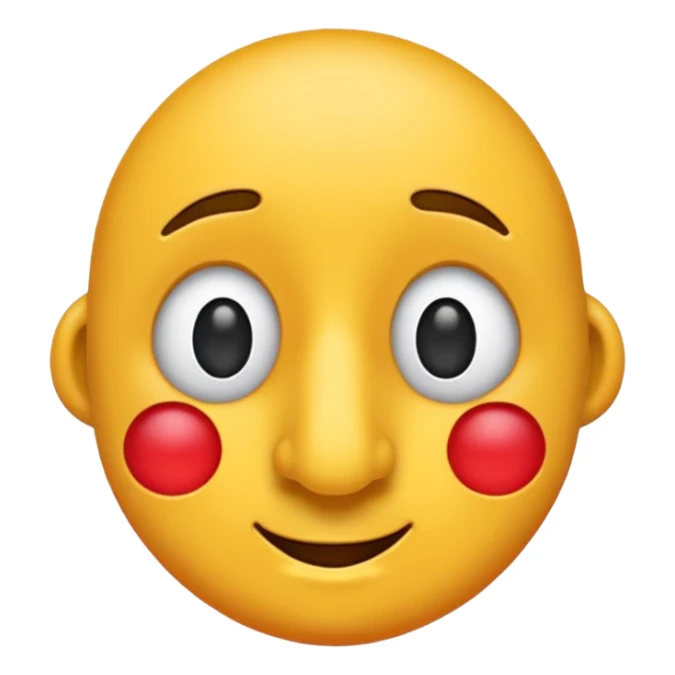 simple low-detail nose emoji, plastic toy-like look, smooth material, bright soft colors, hyper-casual art style
 sticker