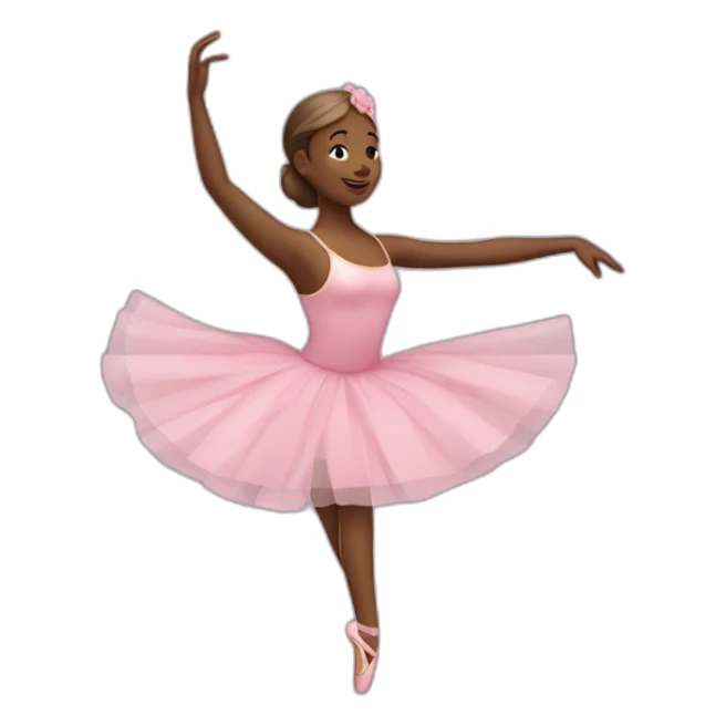 Ballerine qui danse avec deux jambes sticker