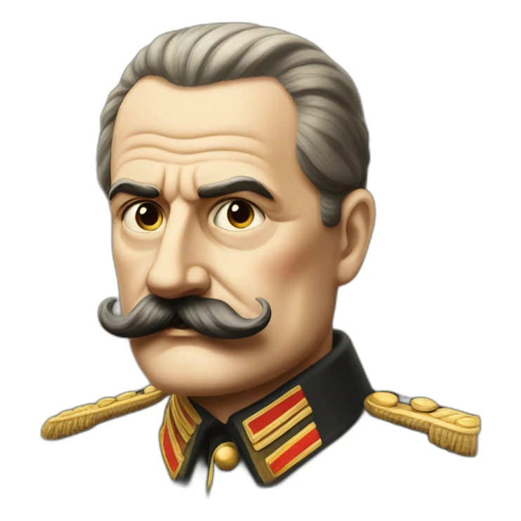 German dictator during the 1930s to 1945 with square paintbrush mustache sticker