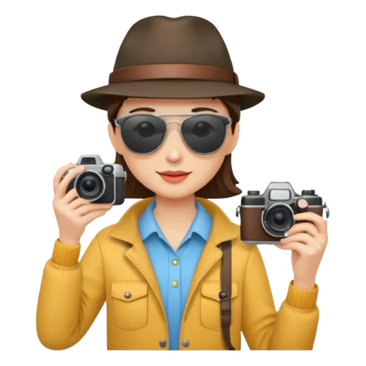 Tourist Taking Photo sticker