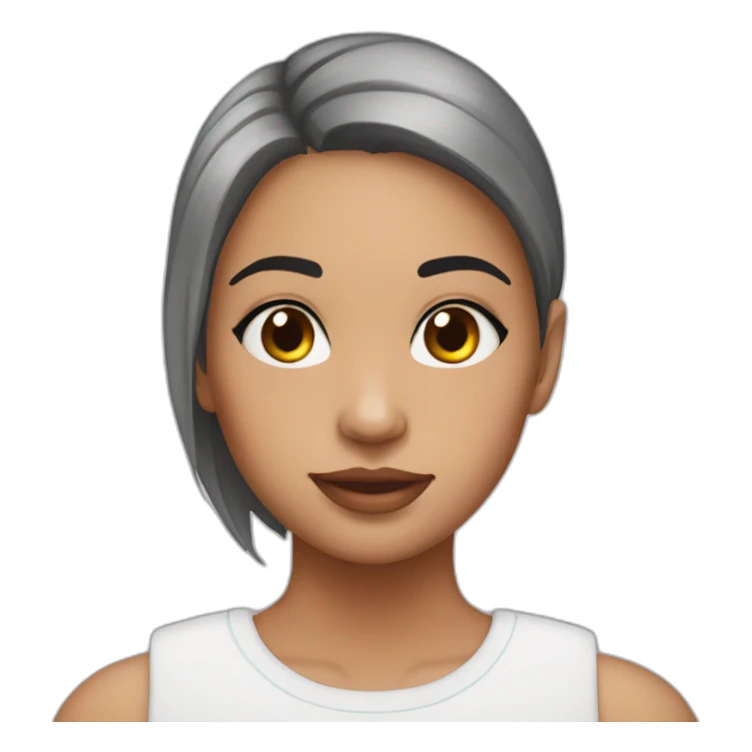 Post op surgery girl with neck scar sticker